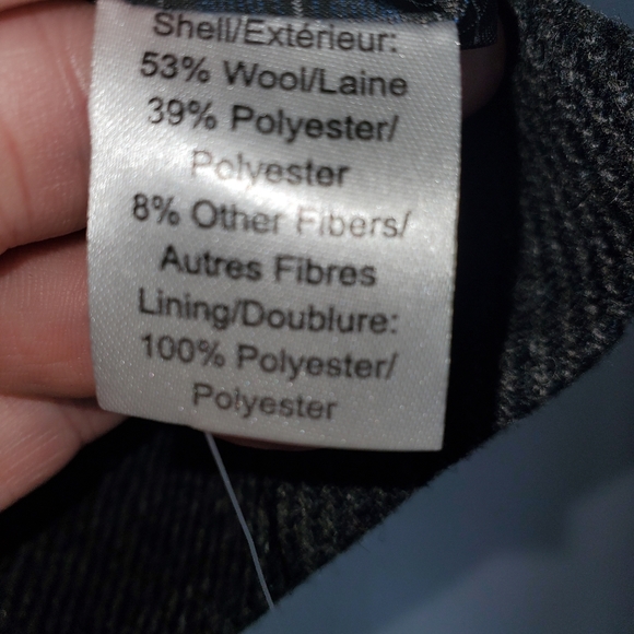 Joseph Abboud Charcoal Wool/Polyester Blend Tweed Vest Men's Large - Picture 7 of 7